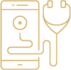 mobile phone with a stethoscope